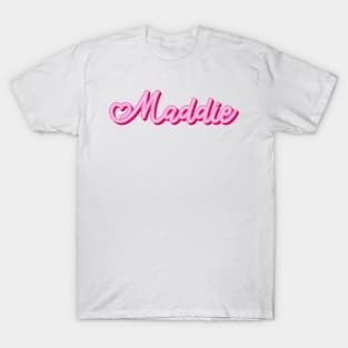 Maddie name pink heart T-Shirt